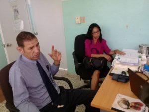 Gerente de Area de Salud de SPM realiza recorrido por UNAP de la provincia