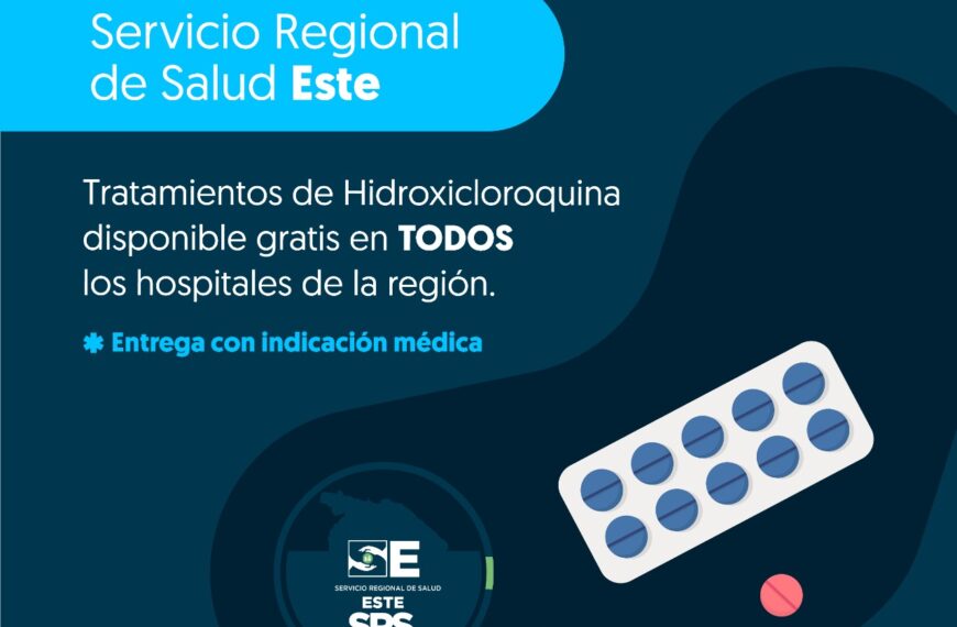 SRS Este cuenta con Hidroxicloroquina en todos los hospitales