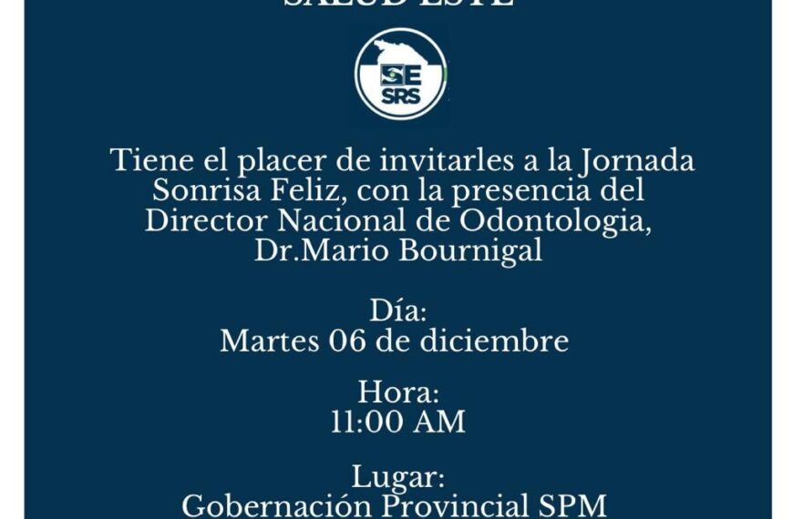 SRS Este invita a la población a la Jornada Sonrisa Feliz