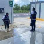 SRS Este realiza jornada de limpieza en Hospital de Villa Hermosa