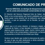 Director del SRS Este, Dr. Ricardo Romero, se  desliga y denuncia las extorsiones que desaprensivos están cometiendo en  su nombre